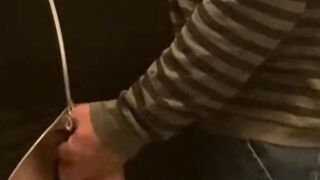 Fingering A Slut's Bald Cunt in Public