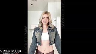 BLACKEDRAW Taut Blonde Gracey Snow’s first Time Going Raw And This hottie Loves Every Second