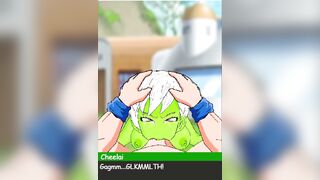 The green, extraterrestrial floozy likes a cock deep in her mouth.