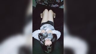Cute Petite Angel Masturbating in Her Dark Room
