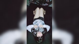 Cute Petite Angel Masturbating in Her Dark Room