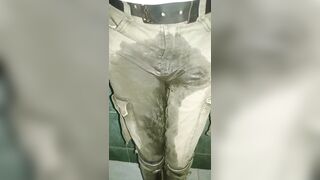 Pants urinated on with orgasms