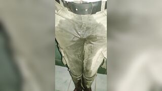 Pants urinated on with orgasms