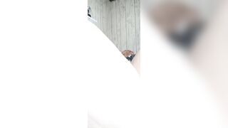 Big Obese Honey Legs Spread Wide Big Black Cock Cums for a Ride