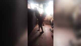 Bricklayer spits his load in my face, facial