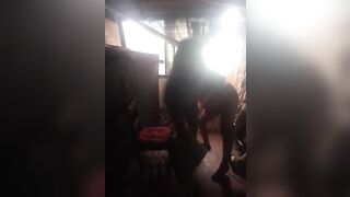 Bricklayer spits his load in my face, facial