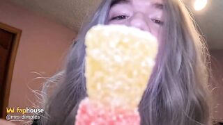 Female-dom Caught Gummies Banging on Her Daybed