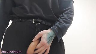 Uncircumcised Shlong Pissing Uncut At Night