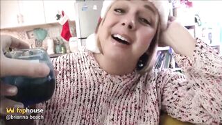 Alone on Christmas with Big Tit Step Mama - Brianna Beach - Alex Adams