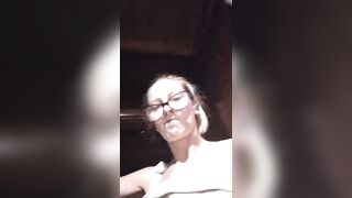 Gal Peeing In Toilet: POV Selfie