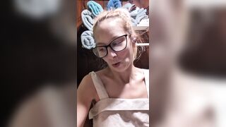 Gal Peeing In Toilet: POV Selfie
