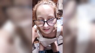 Gal Peeing In Toilet: POV Selfie