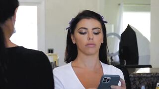 Adriana Chechik On Set for Bang! (Behind The Scenes)
