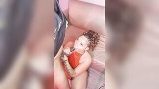 Babe TSunami uses BBC to Squirt on Big Booty Whore