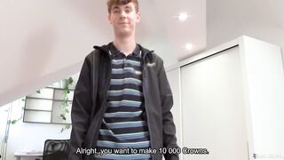 BIGSTR - A Beautiful Straight Courier Fights Temptation Until My Naughty Offer Breaks Him