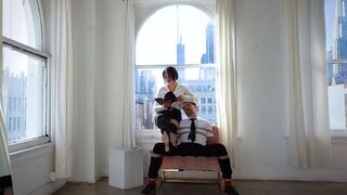 Femdom-dominant-bitch Mara's Human Furniture Objectification Shibari Rope Tie featuring June Love