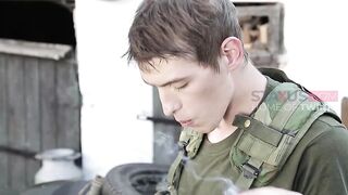STAXUS:: Homesick Recruit Gets His Hard Fill Of Sexy Rod & Hungry Ass!
