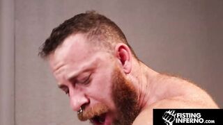 FISTING INFERNO - Bearded Muscle Gods Wreck Ian Sterling – Deep Fisting & Massive Ramrod 3-some
