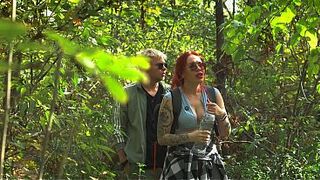 Redhead Stepmom Natural Bazookas Turns Tent Night into Silent Forbidden Fucking