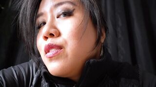 Female-dominator Mara's Captured Spy Breath Play Roleplay
