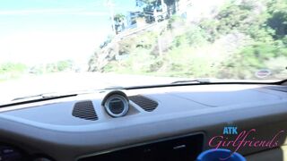 Jade Kimiko on a Drive Gets Snatch Rubbed and Sucks Dick POV GFE Asian Road Head