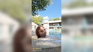 BBW Couple Love to Kissing the Pool!