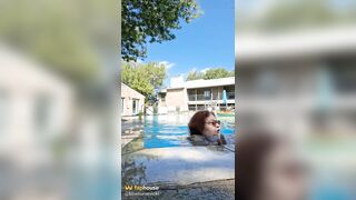 BBW Couple Love to Kissing the Pool!