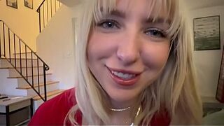 Hot Golden-haired Stepsis Teases and Edges YOU With Her Mouth And Pussy : Britt Blair : Impure tale : Danny Foul