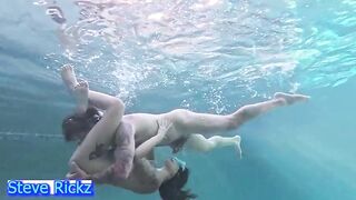 UNDERWATER Suck and Screw! Crazy Swimming Pool Sex
