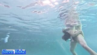 UNDERWATER Suck and Screw! Crazy Swimming Pool Sex