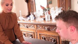 AuntJudysXXX - 49yo Sexually excited Stepmom Francesca Catches her Stepson Watching Porn
