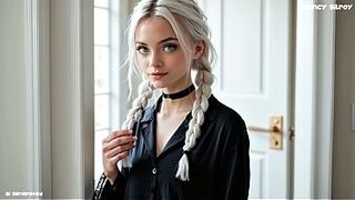 18yo Taut Golden-haired Teen Sarah Gets Her Young Twat Totally Stretched and Destroyed by a Biggest Thick Rod first Time Hardcore Rough Sex Until This sweetheart Creams and Entreats for Greater amount (Trailer ai generated)