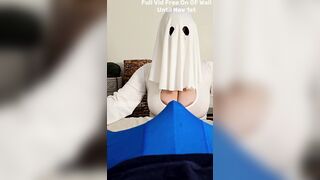 Big Titty Ghost Sucks and Rides His Schlong