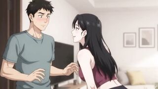 She Caught Me Looking her workout and castigate me as blowjob