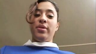 A big solid cock for the young cheerleader
