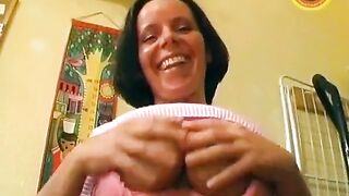 This Babe From Germany Got Tied up and Tit Screwed