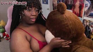 Teddy Bear Play - I let Mr. Teddy Eat my Pussy and Then I Started Humping Him