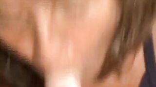 Amateur German Granny Riding and Sucking Dong