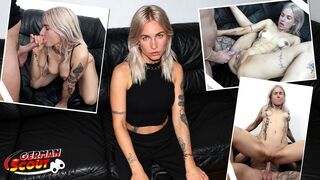 GERMAN SCOUT - Skinny German blue eyes Angel Toussik Pick Up for Casting Fuck