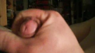 Masturbe (42) with one testicle