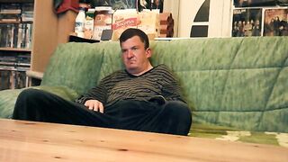 Jerking for you (88) with one testicle