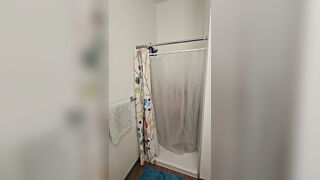 Taking a shower and then Jerking off