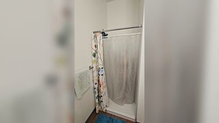Taking a shower and then Jerking off
