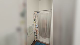Taking a shower and then Jerking off