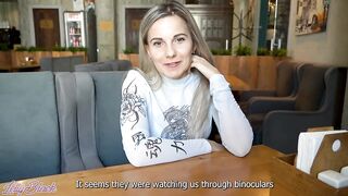 Remote Controlled Sex tool In Crowded Cafe - Letty Black