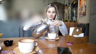 Remote Controlled Sex tool In Crowded Cafe - Letty Black
