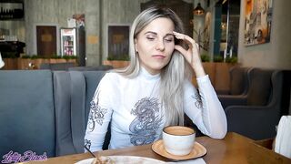 Remote Controlled Sex tool In Crowded Cafe - Letty Black