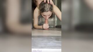 Sexy Girlfriend Spitroasted In The Baths