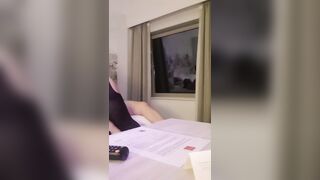 MASSIVE CUMSHOT! Amateur Hotel Sextape - Dual Camera Angles