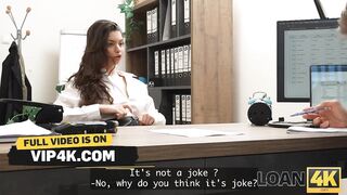 LOAN4K. 18-year-Old Beauty gets Drilled in the Office by her Boss